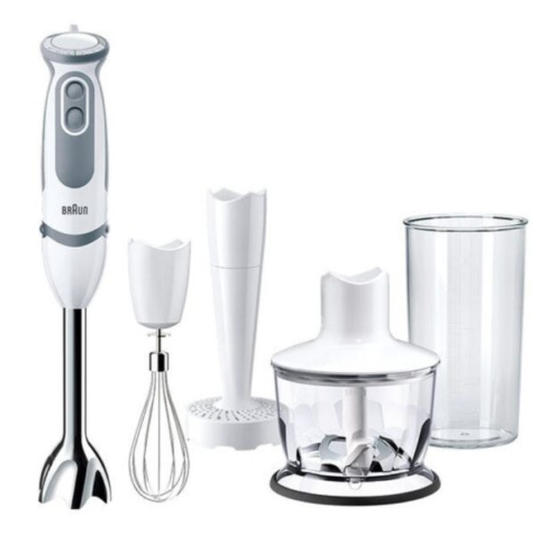TRITURADOR 1000W MQ5237WH COM PÉ PARA PURÉ + PICADORA + BATEDOR BRAUN