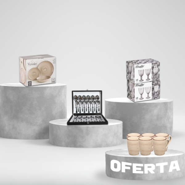 CONJUNTO SERVIÇO MESA TERRA ESPIRAL VESSIA